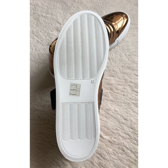 MAISON MARGIELA Mirrored Bronze Leather SNEAKERS - Picture 6 of 14